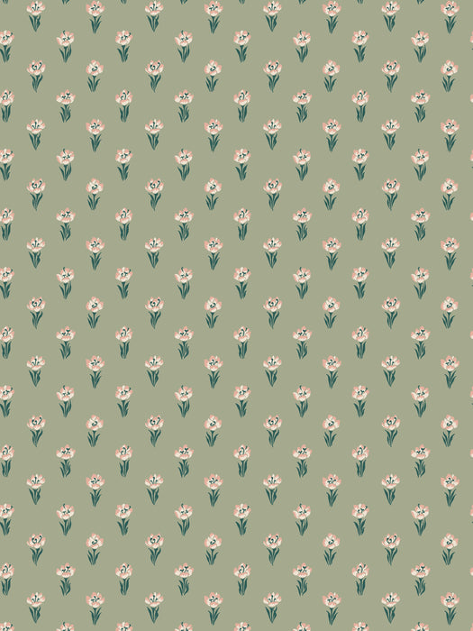 Scalamandre Betty Green Wallpaper WSBBETTY0374