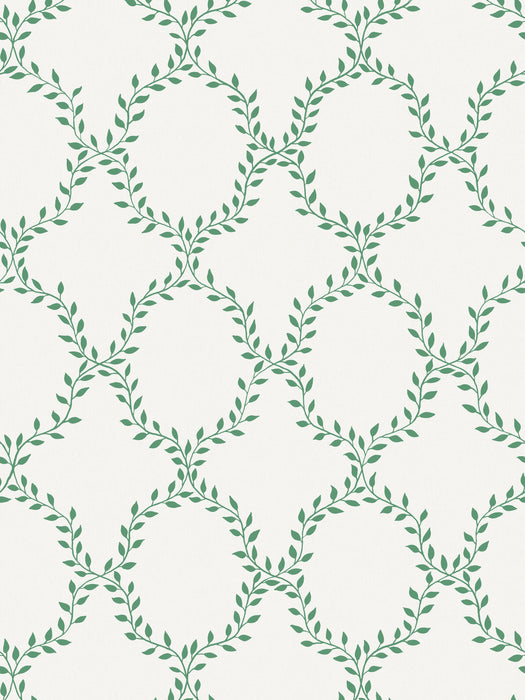 Scalamandre Wilma Green Wallpaper Sample WSB05030389