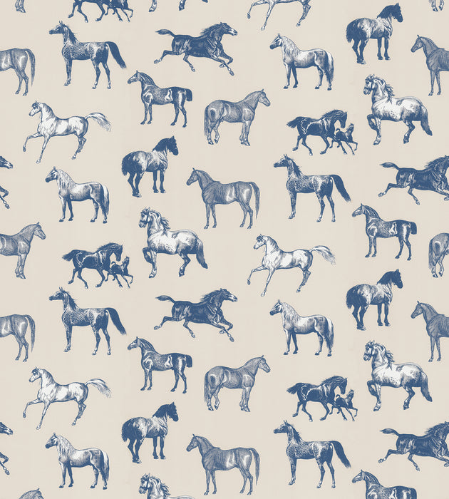 Sandberg Colette - Mural Blue Wallcovering Sample WSBCOLETTE0413