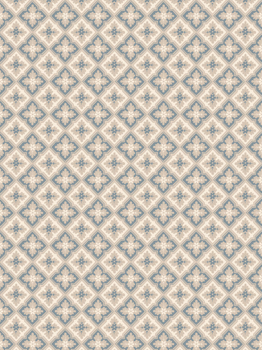 Scalamandre Edvin Indigo Blue Wallpaper WSB04820456