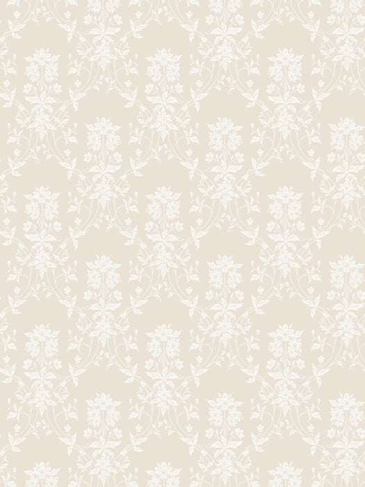 Scalamandre Alva Beige Wallpaper Sample WSB08090459