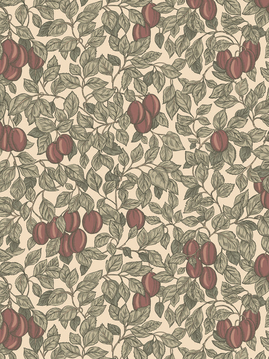 Scalamandre Emrik Burgundy Wallpaper Sample WSB08390468