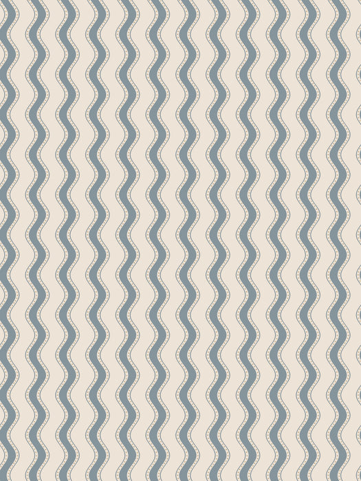 Scalamandre Erik Indigo Blue Wallpaper Sample WSBERIK0474