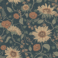 Scalamandre Solveig Midnight Blue Wallpaper WSBSOLV0480