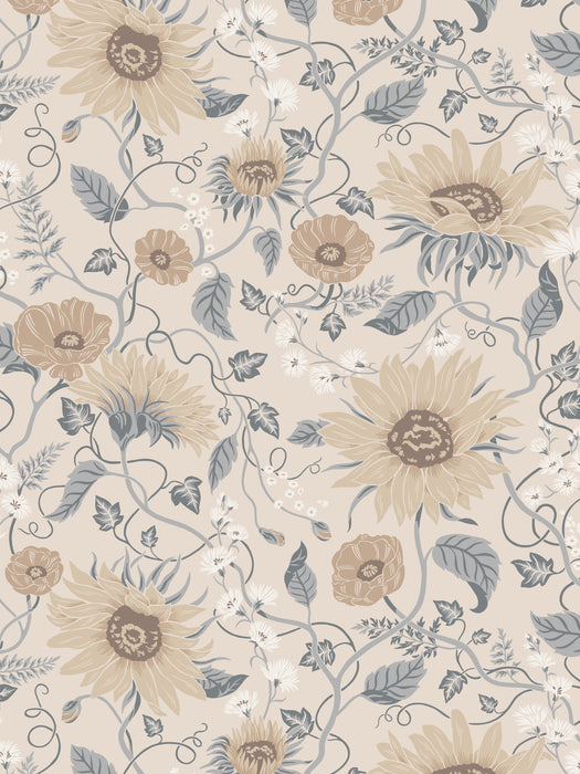 Scalamandre Solveig Misty Blue Wallpaper WSBSOLV0556