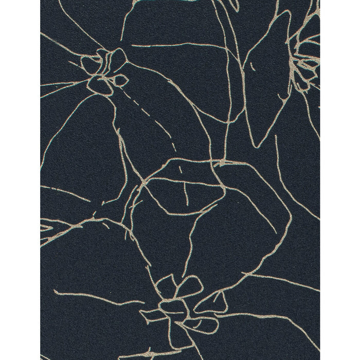 Winfield Thybony Garden Ink Blue Wallpaper Sample WTN1001.WT.0