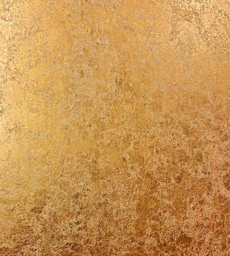 Scalamandre Hand Hammered Leaf Ore Wallpaper Sample WTO1ML28
