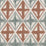 Winfield Thybony Diamond Block Coral Grey Wallpaper Sample WTP4022.WT.0