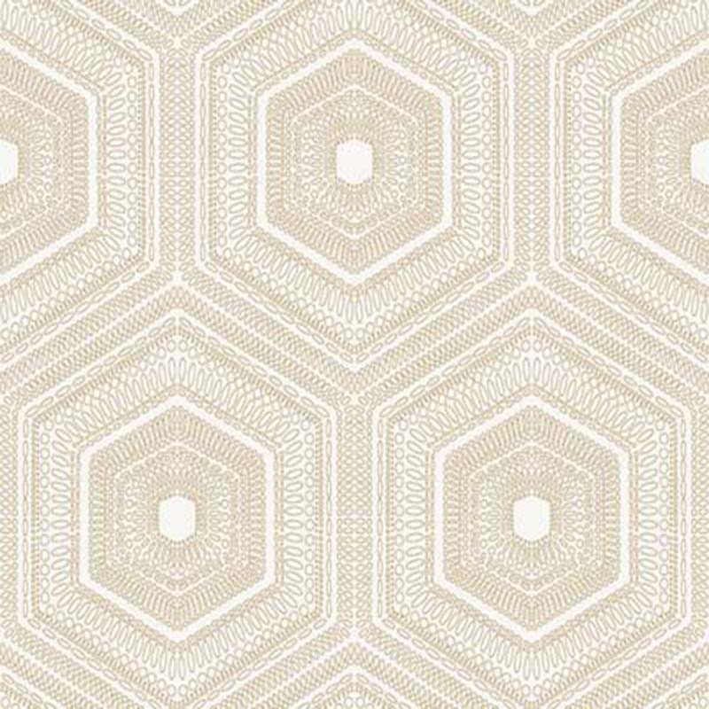 Winfield Thybony Concentric Groove Champagne Wallpaper Sample WTP4035.WT.0