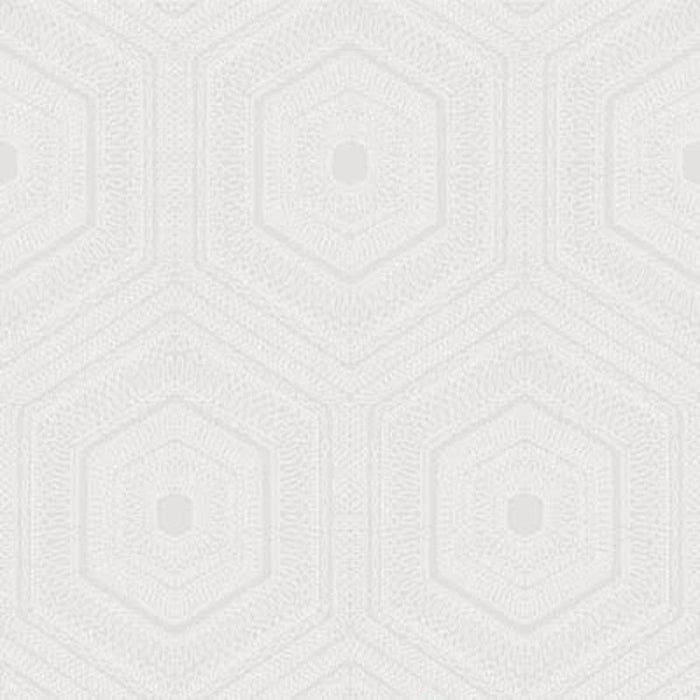 Winfield Thybony Concentric Groove Cream Wallpaper Sample WTP4036.WT.0