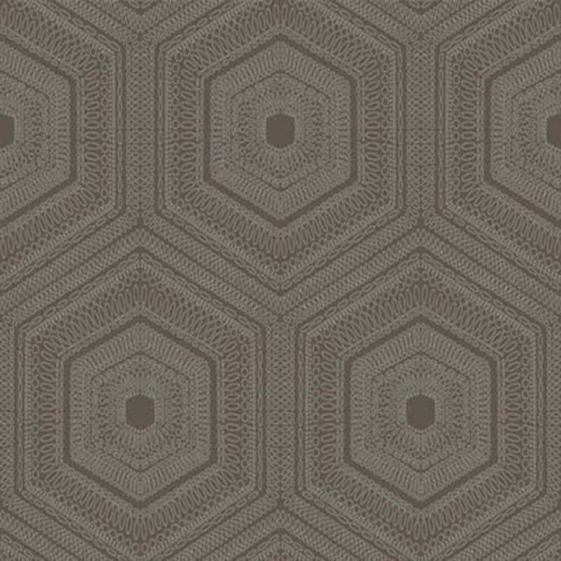 Winfield Thybony Concentric Groove Chocolate Wallpaper Sample WTP4041.WT.0
