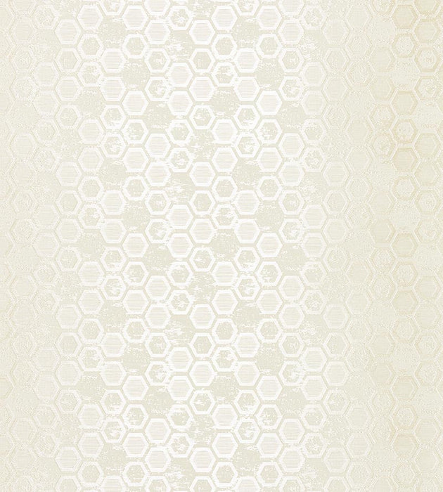 Scalamandre Hexagon Inspiration Bone Wallpaper Sample WTT216614