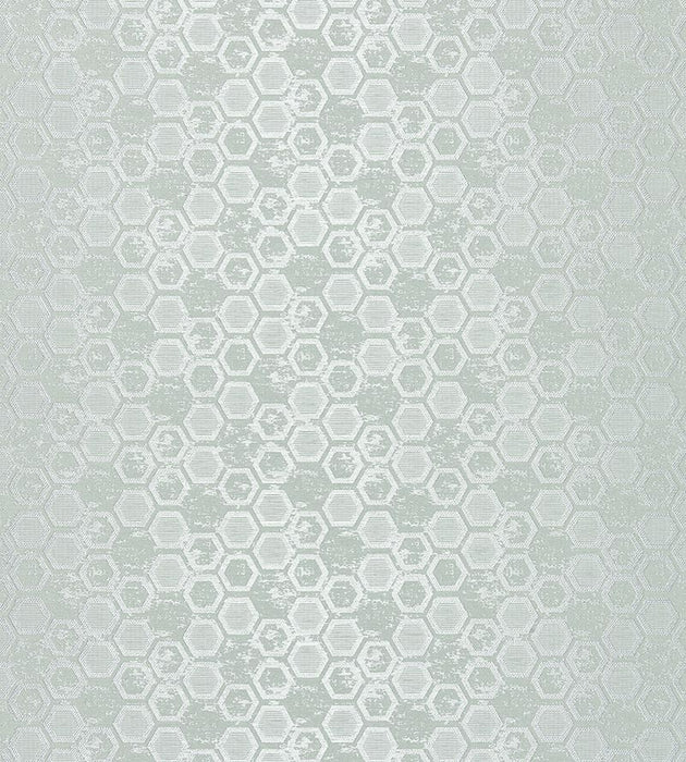 Scalamandre Hexagon Inspiration Mist Wallpaper Sample WTT256614