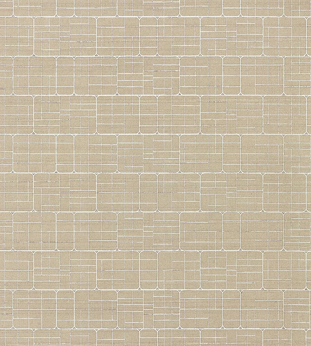 Scalamandre Mechanical Workmanship Creme Wallpaper Sample WTT136615