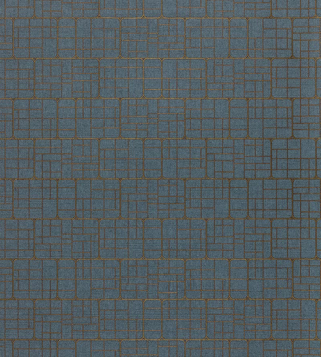 Scalamandre Mechanical Workmanship Sapphire Wallpaper Sample WTT166615