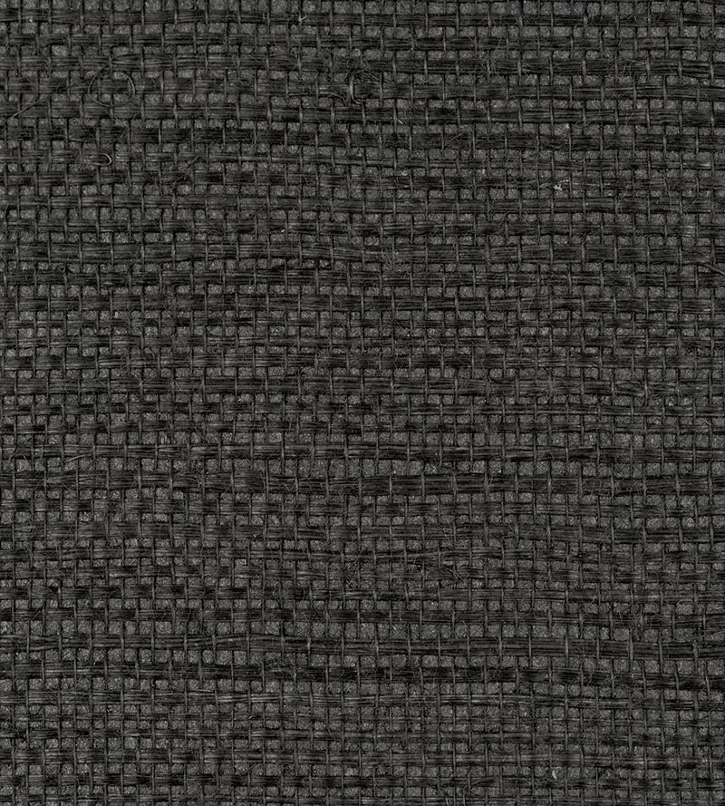Scalamandre Simply Sisal Noir Wallpaper Sample WTWSIMP0406