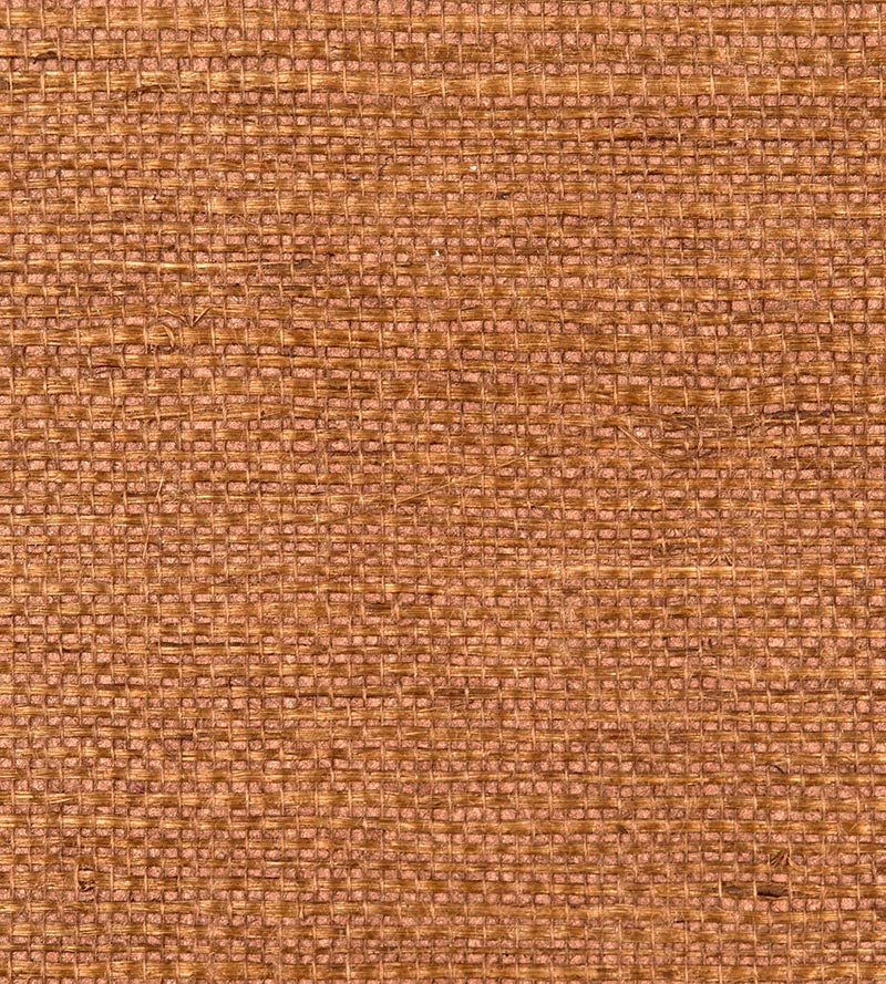 Scalamandre Simply Sisal Cinnabar Wallpaper Sample WTWSIMP0428