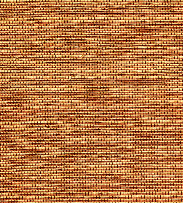 Scalamandre Organic Dual Tone Sisal Paprika Wallpaper Sample WTW04GT39