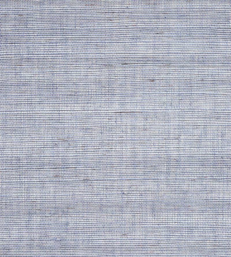 Scalamandre Organic Sisal Sea Blue Wallpaper Sample WTW29GT39
