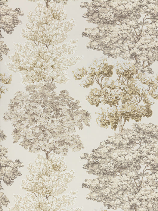 Old World Weavers Central Park Wallcovering Flax Wallpaper Sample WWWP88583D0004