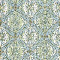 Old World Weavers Provence Aqua Meadow Fabric WW166640001