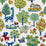 Old World Weavers Nursery Crewel Primaries Fabric WW273370001