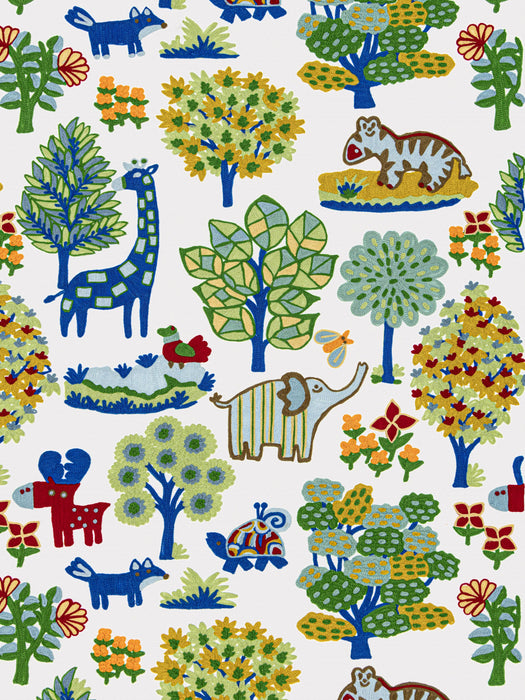 Old World Weavers Nursery Crewel Primaries Fabric WW273370001