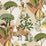 Old World Weavers Llamas Leaf Terracotta Fabric WW166610002