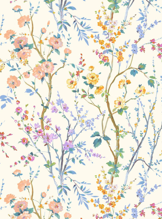 Scalamandre Potpourri Peach Marigold Wallpaper Sample WWWP88604D0002