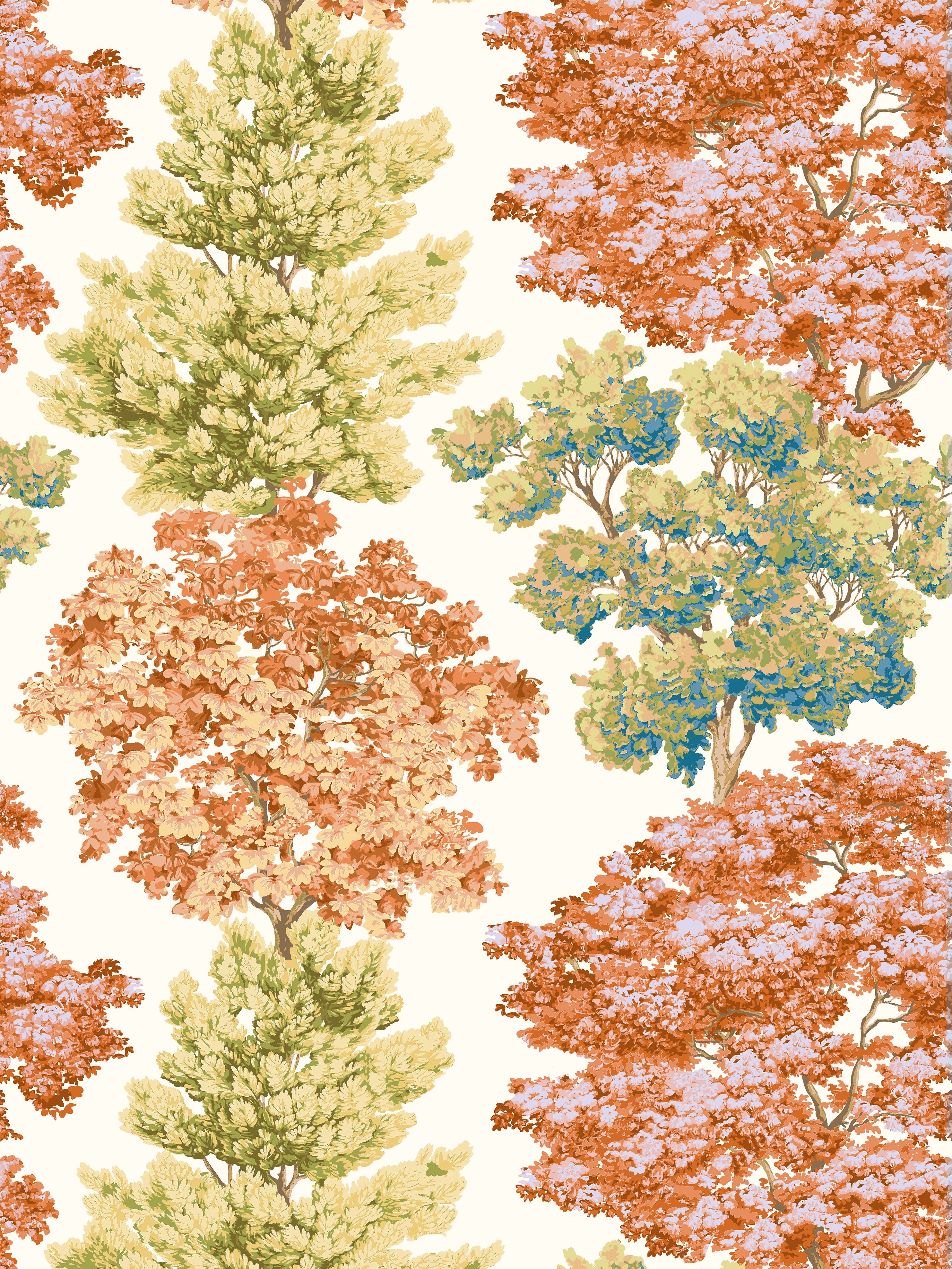 Scalamandre Central Park Autumn Wallpaper Sample WWWP88583D0003