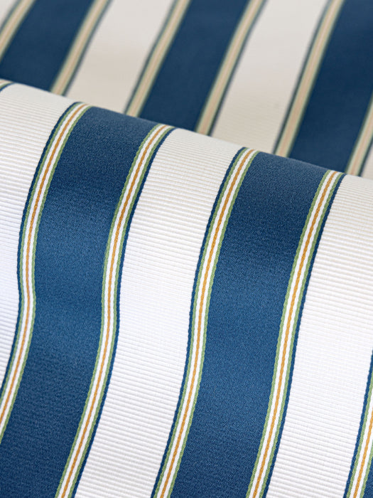 Old World Weavers Piano Stripe Porcelain Fabric Sample WW273450006