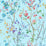 Scalamandre Potpourri Turquoise Wallpaper Sample WWWP88604D0006