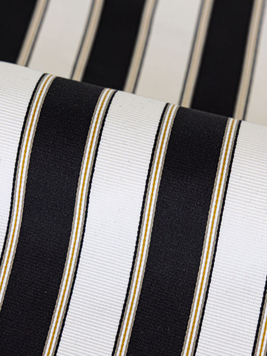 Old World Weavers Piano Stripe Ebony Fabric Sample WW273450007