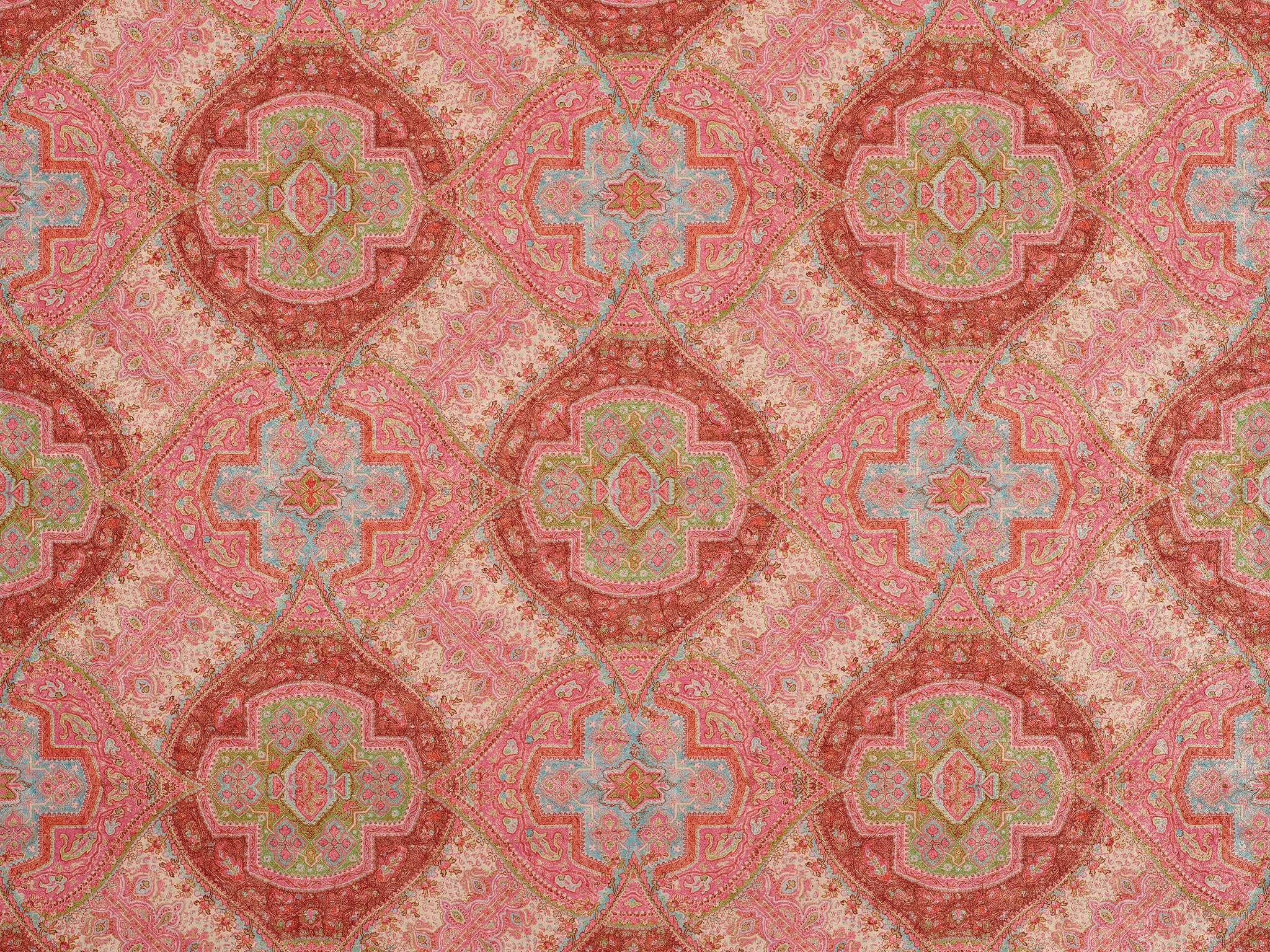 Pierre Frey Byzance Rose Wallpaper Sample FP631002