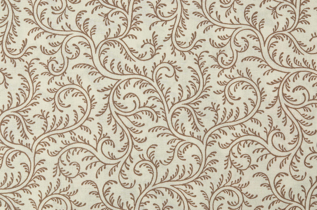 Braquenie Le Grand Corail Vermicule Positif Chataigne Fabric Sample B1886004
