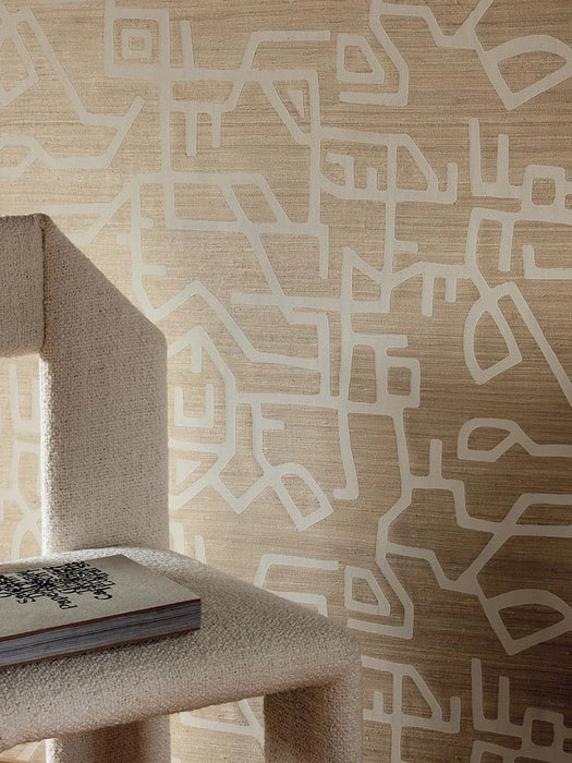 Pierre Frey L'Explorateur Sable Wallpaper Sample FP159001