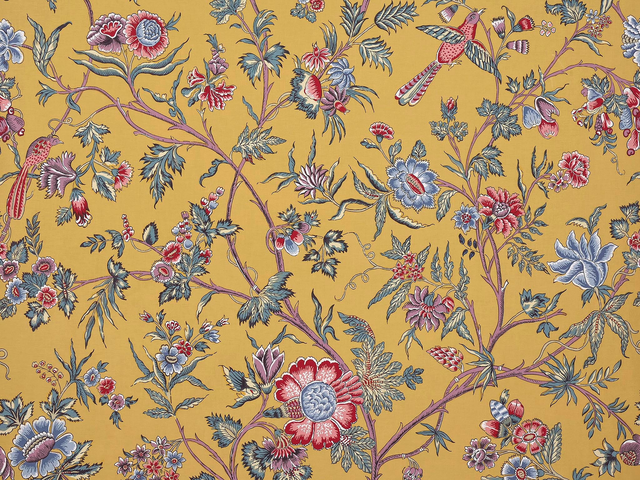 Le Manach L'Arbre Indien Curry Fabric Sample L4568002