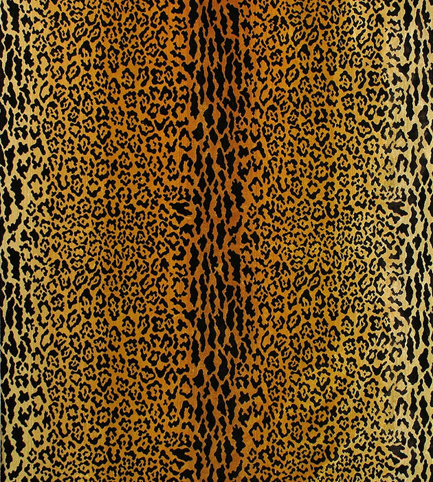 Old World Weavers Leopard Velvet Gold / Brown Fabric Y006900001