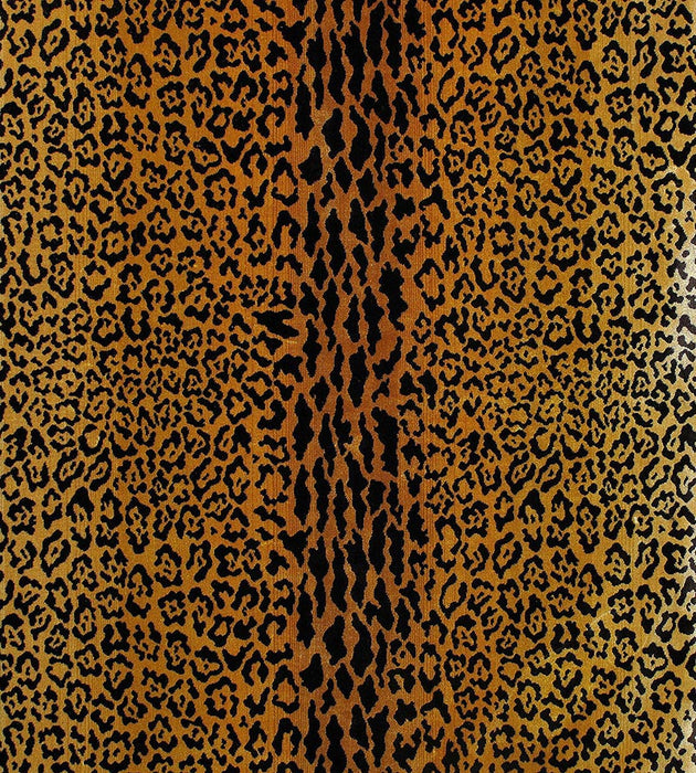 Old World Weavers Leopard Velvet Gold / Brown Fabric Y006900001