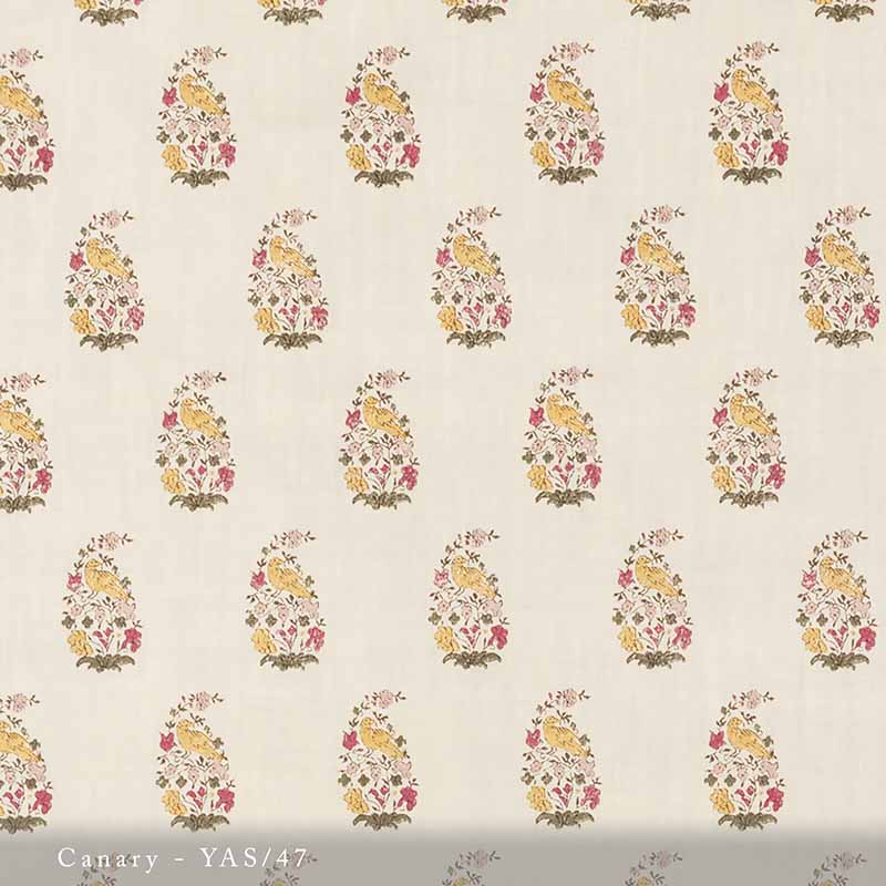 Lisa Fine Yasmina Canary Fabric Sample YAS-47