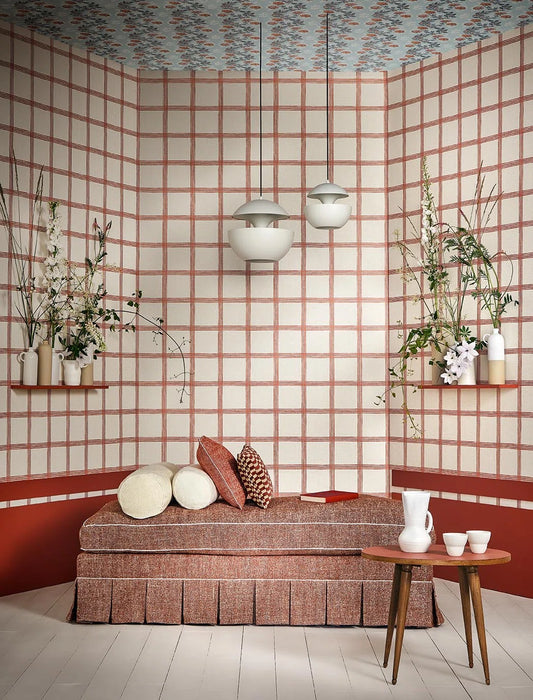 Pierre Frey Mora Rouge Wallpaper Sample FP227002