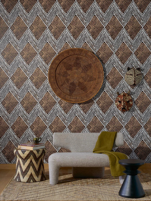 Pierre Frey Ajoupa Terre Wallpaper Sample FP078001