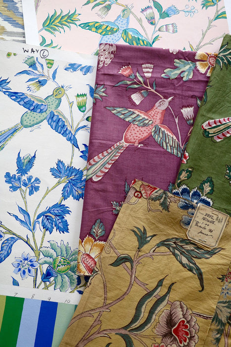 Le Manach L'Arbre Indien Creme Fabric Sample L4568001