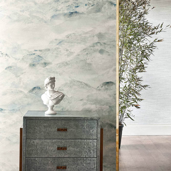 Zoffany Sansui Indigo Wash Wallpaper ZAKA312504