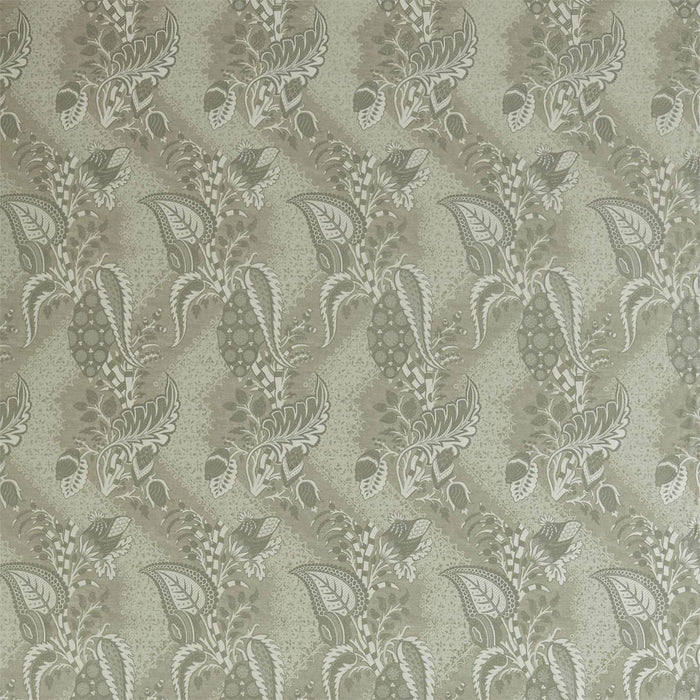 Zoffany Bizarre Velvet Platinum Grey Fabric Sample ZAQF322708