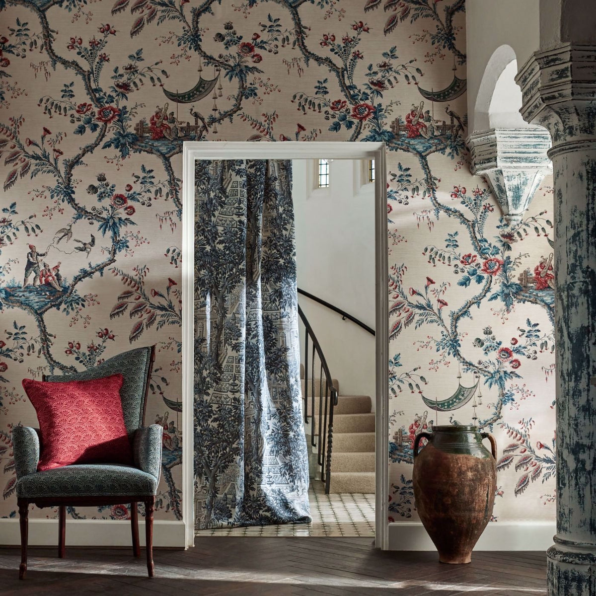 Zoffany Emperors Musician Indigo ZATW313050 Sample | 40% Off (Samples)