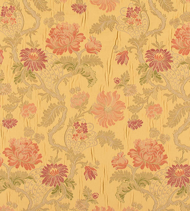 Old World Weavers Palazzo Pamphily Lampas Golden Spice Fabric Sample ZA64100052