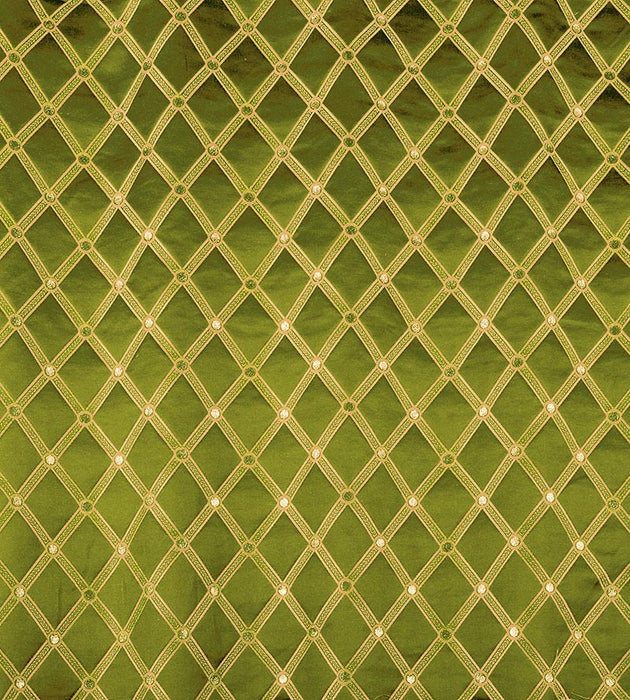 Old World Weavers Reale Diamond Pear Gold Fabric Sample ZAREAL2127