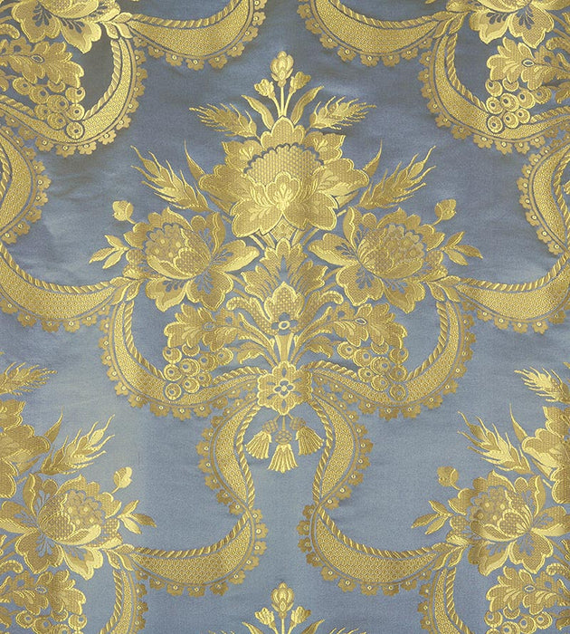 Old World Weavers Reale Nastri Blue Jay Fabric Sample ZARNAS2158