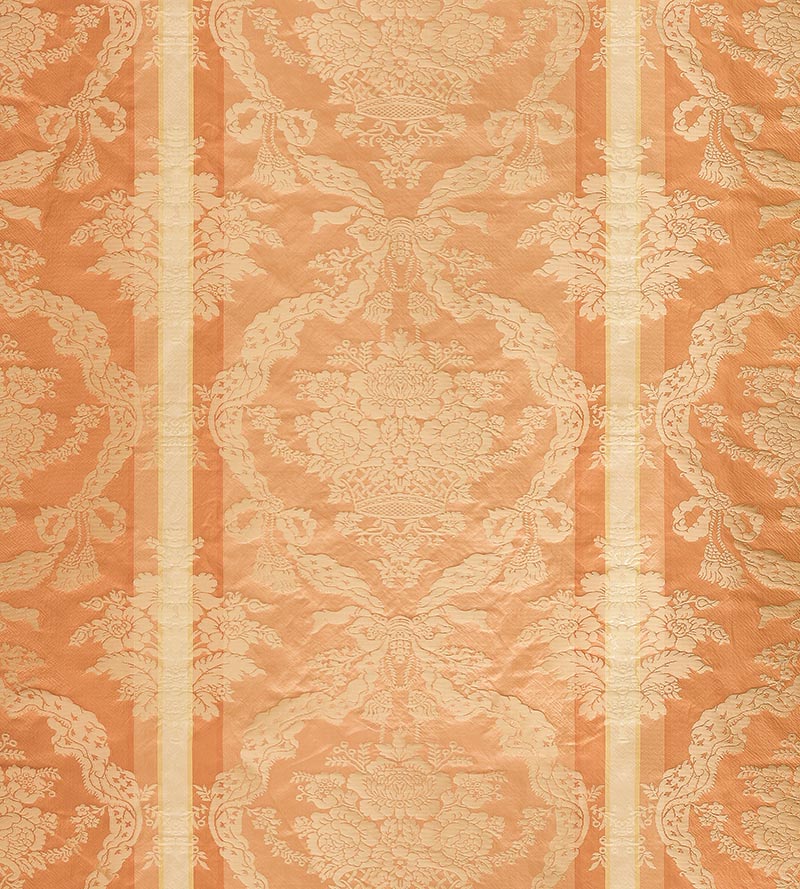 Old World Weavers Petrarca Stripe Peach Fabric Sample ZAPTRS2190